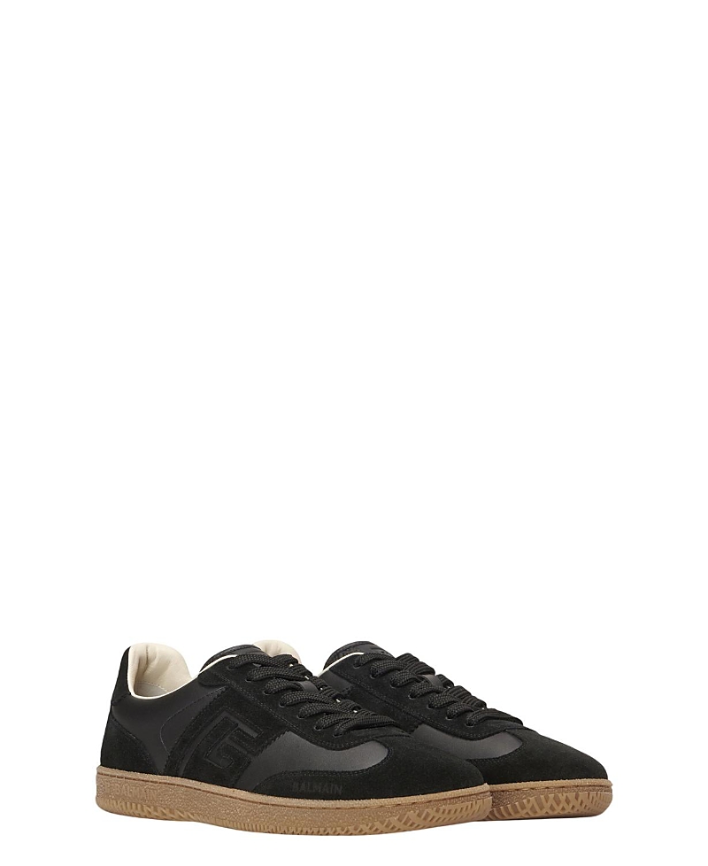Balmain Women's Swan Trainers in Smooth Leather and Suede