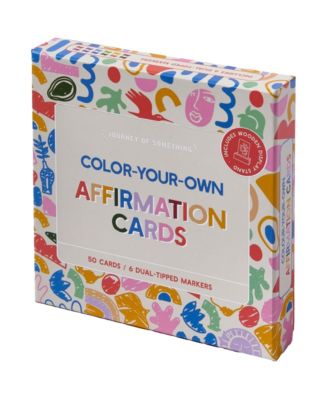Color Your Own Affirmation Cards Mindfulness Art Kit, Ages 14+