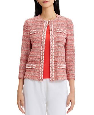 Heritage Whipstitch Trim Knit Jacket