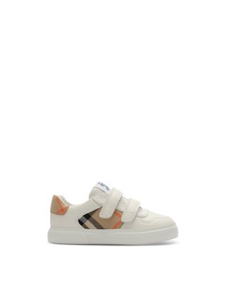 Unisex Noah Check & Leather Sneakers - Toddler