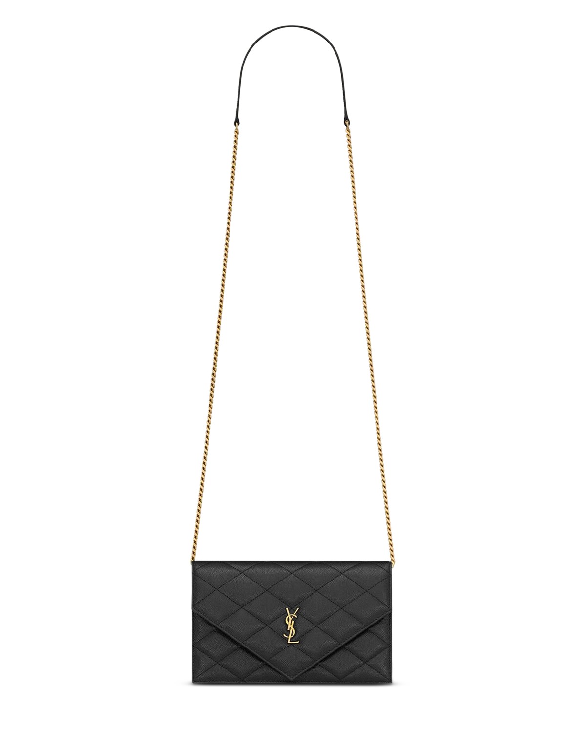 Paris Chain Wallet in Grain De Poudre Leather