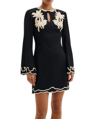 Henny Embroidered Mini Dress