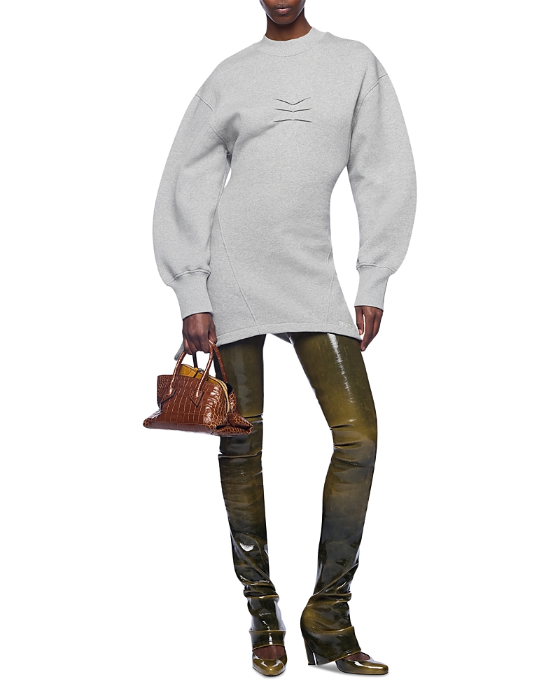 The Attico Sweatshirt Mini Dress