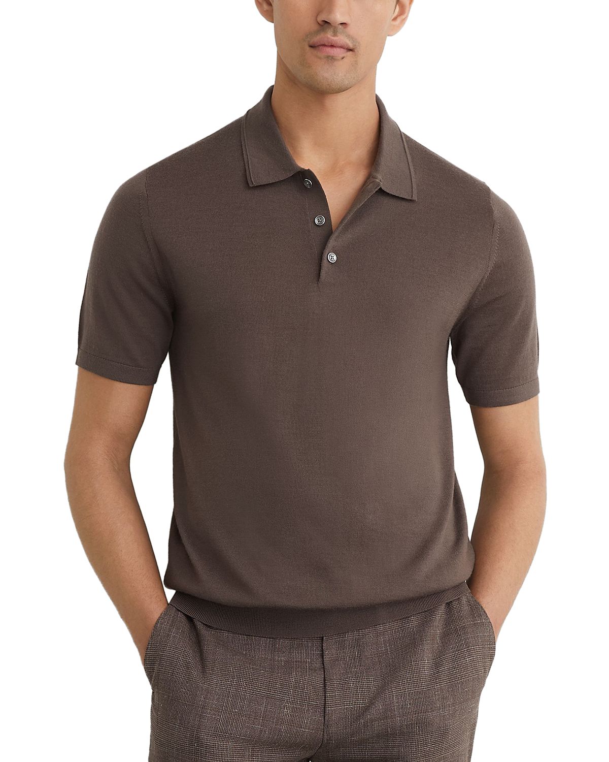 Reiss Manor Merino Wool Polo Shirt