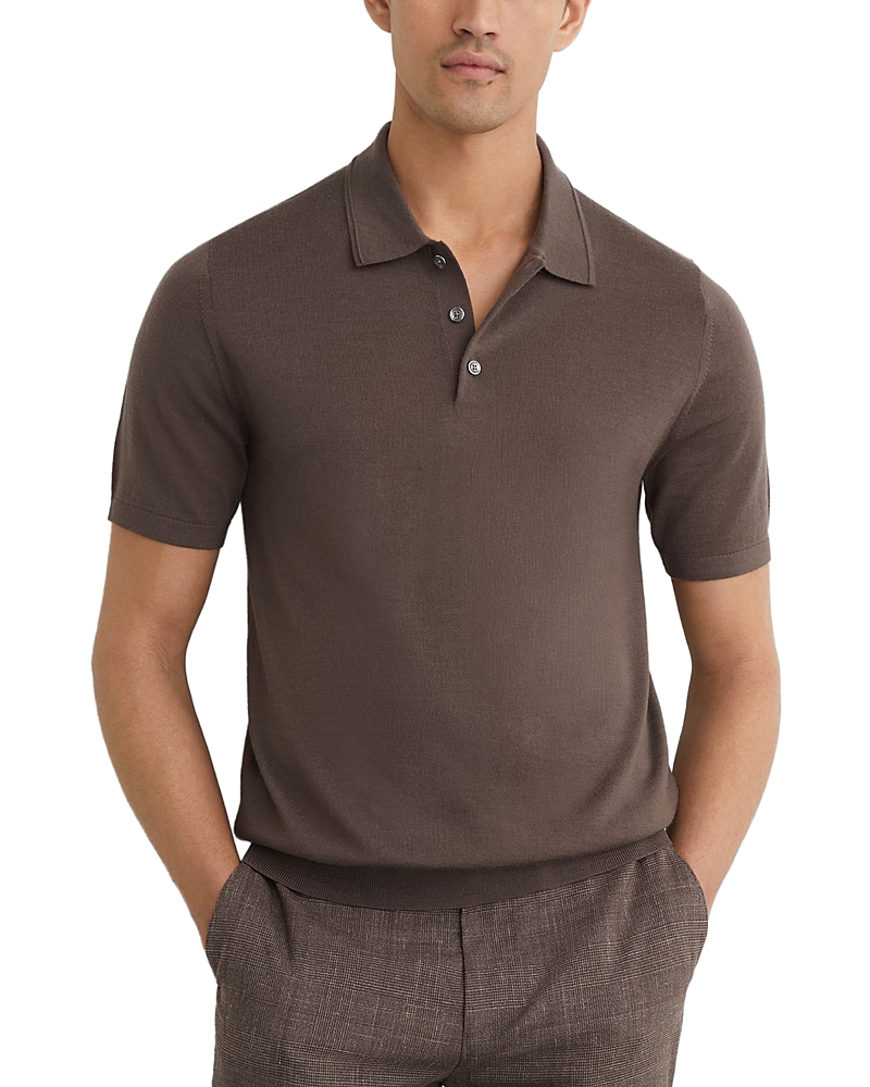 Reiss Manor Merino Wool Polo Shirt