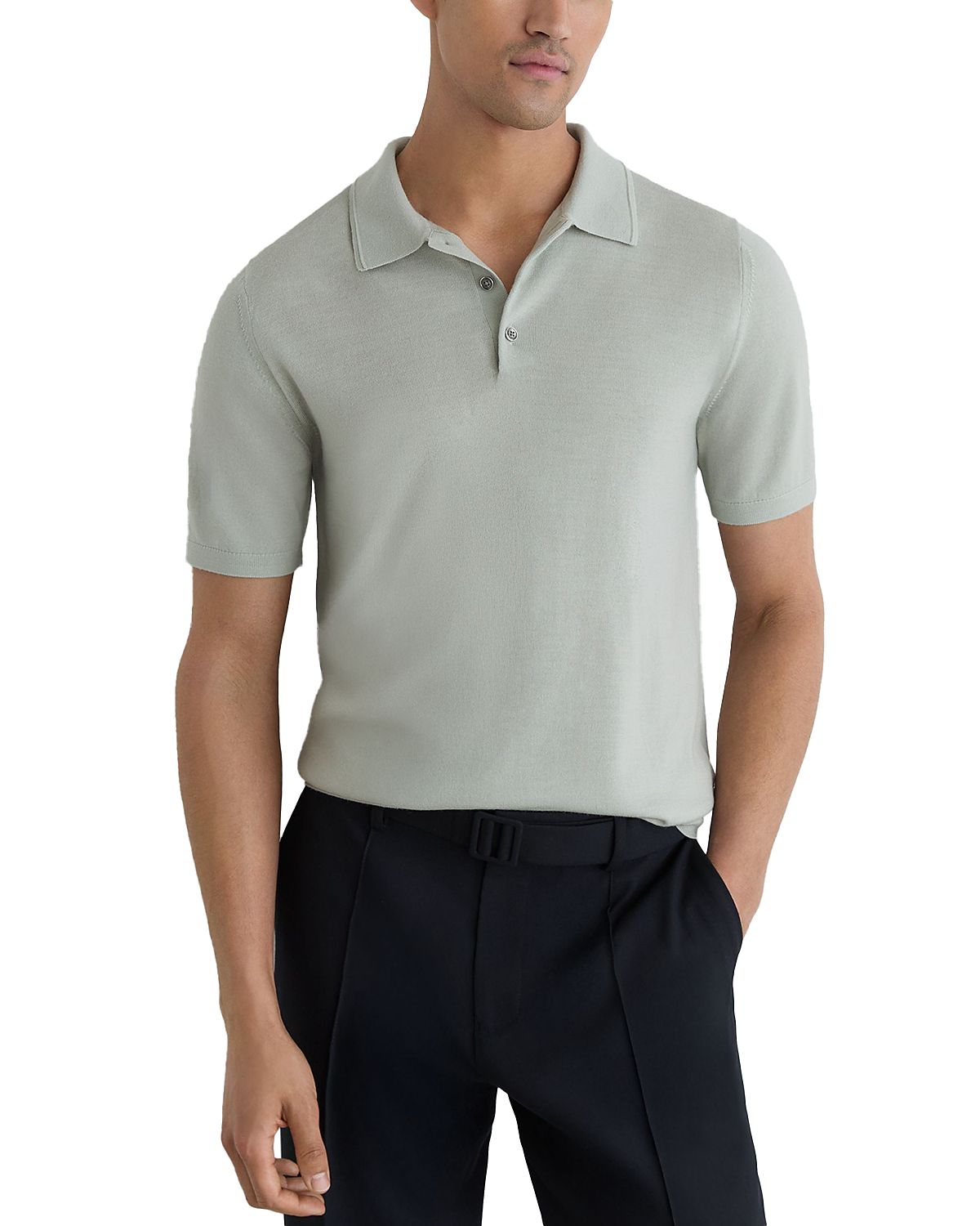 Reiss Manor Merino Wool Polo Shirt