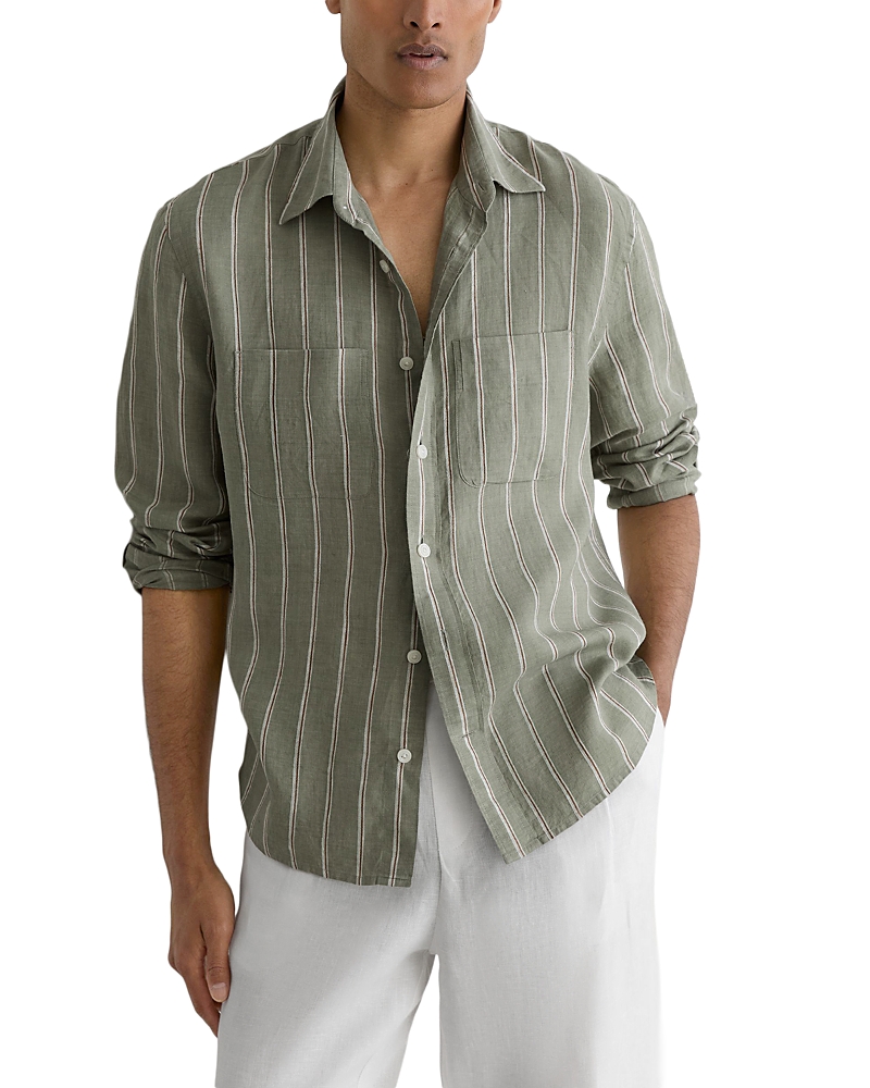Reiss Rubus Striped Linen Shirt