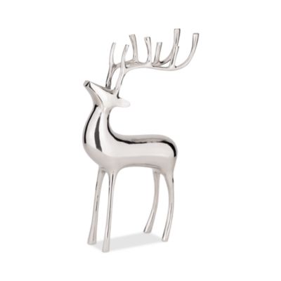 17" Metallic Standing Reindeer
