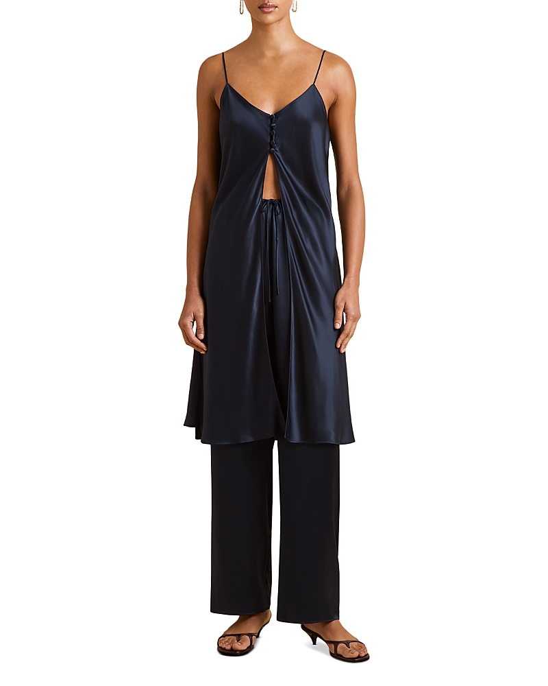 Olivia von Halle Elvira Silk Long Camisole & Pants Pajama Set