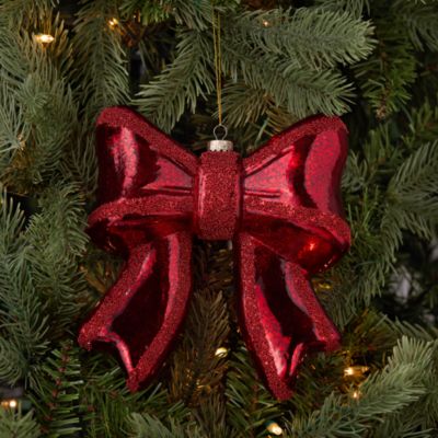 Glass Bow Ornament - Exclusive