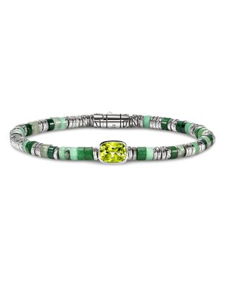 Sterling Silver Heishi Multi Gemstone Bead Bracelet