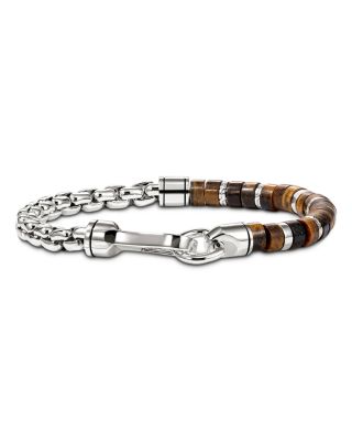 Sterling Silver Heishi Onyx Bead Bracelet