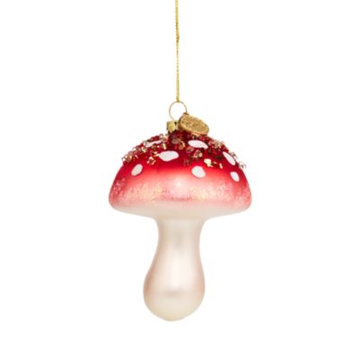 Alice + Olivia Glass Mushroom Ornament