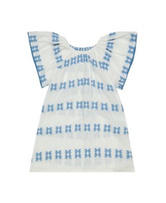 Mini Capucine Girl's Coverup Blue Embroidery