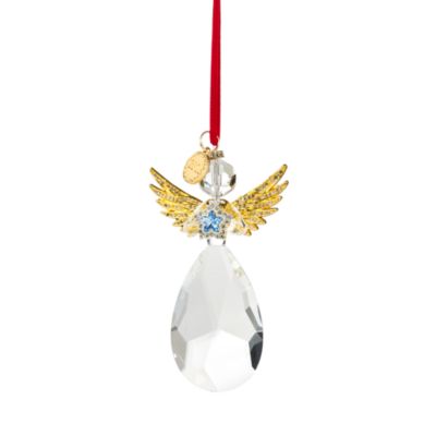 Cut Glass Angel Ornament