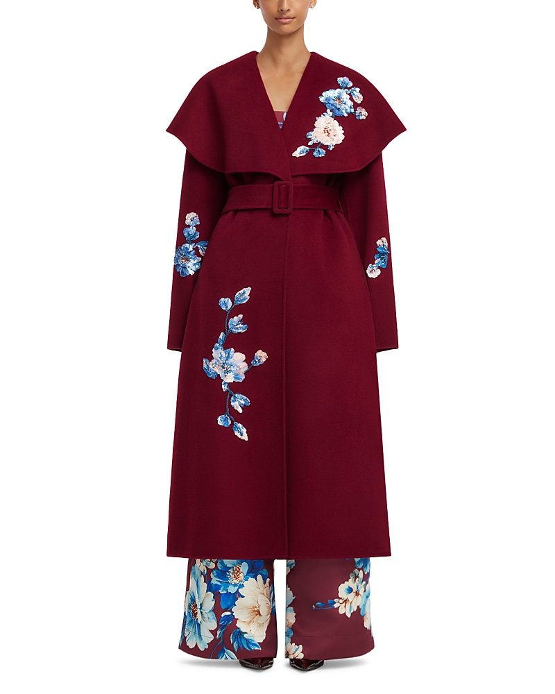 Leo Lin Joan Embroidered Wool Coat