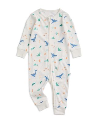 Boys' Whale Two Way Zip Up Sleepsuit - Baby