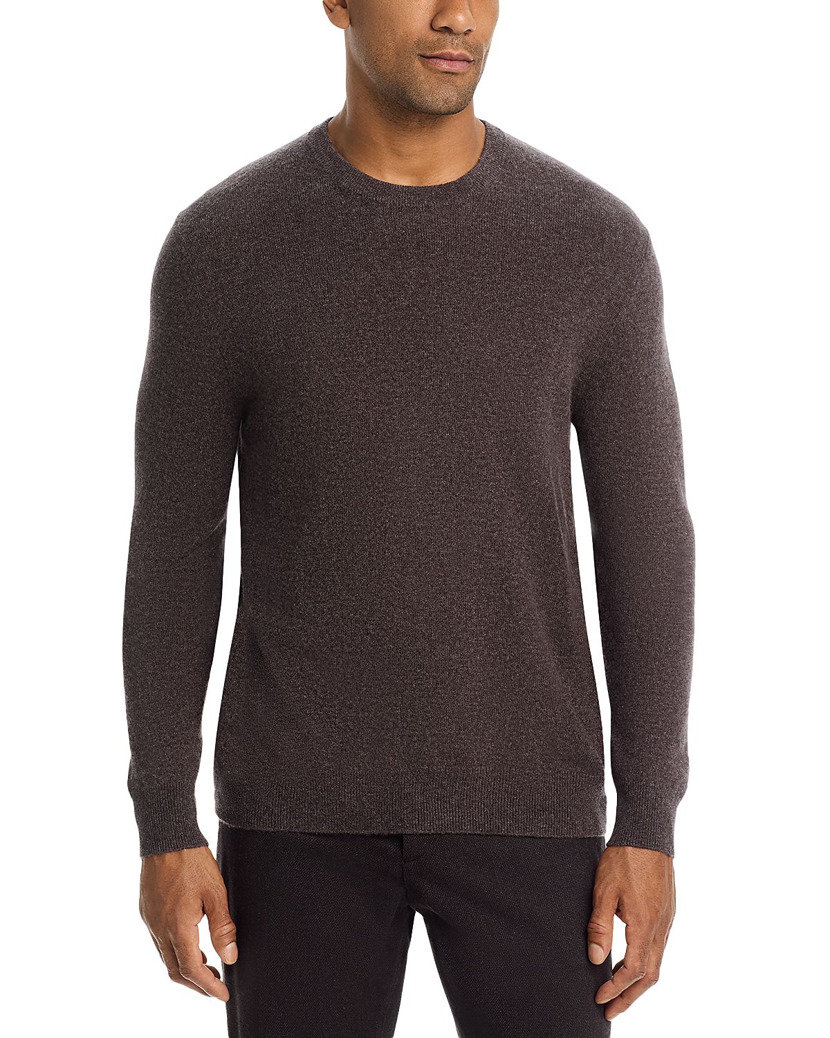 The Men's Store at Bloomingdale's Timber Brown Cashmere Crewneck Sweater - Exclusive