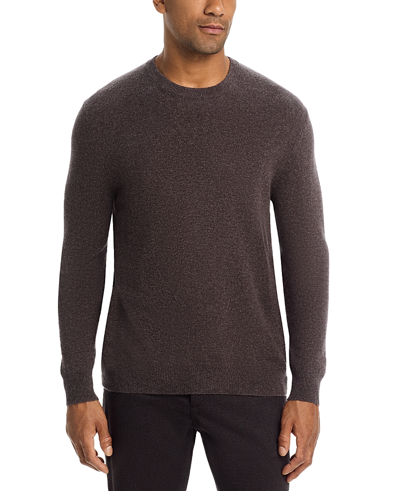 The Men's Store at Bloomingdale's Timber Brown Cashmere Crewneck Sweater - Exclusive