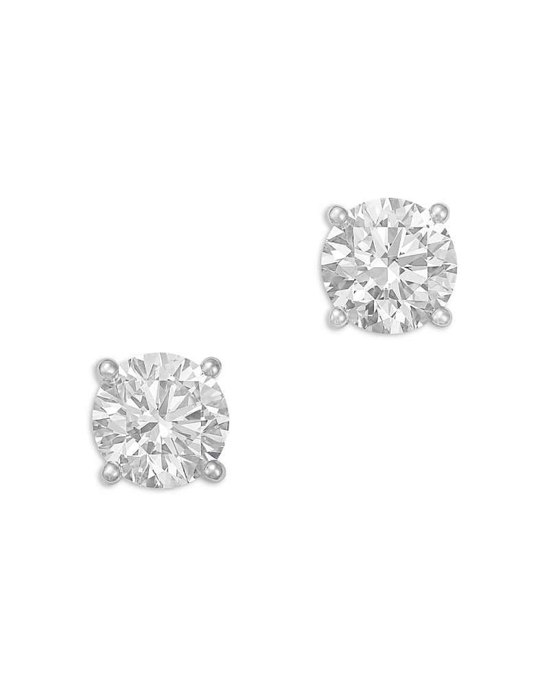 Bloomingdale's Fine Collection Luxe Collection Certified Lab Grown Diamond Four Prong Martini Set Stud Earrings in 18K Gold, 5.0 tcw · OS