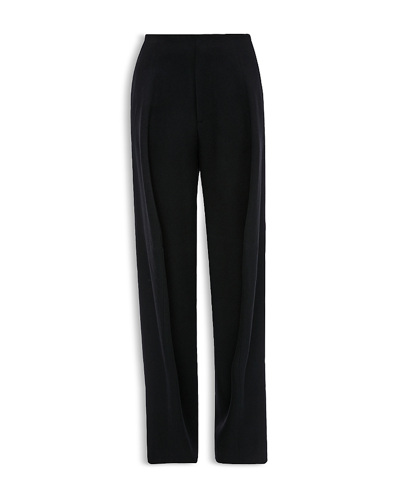 Victoria Beckham Wool Sculptural Leg Trousers