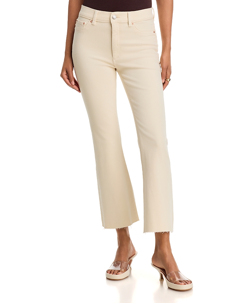 DL1961 Bridget Bootcut High Rise Instasculpt Crop Jeans in Flax