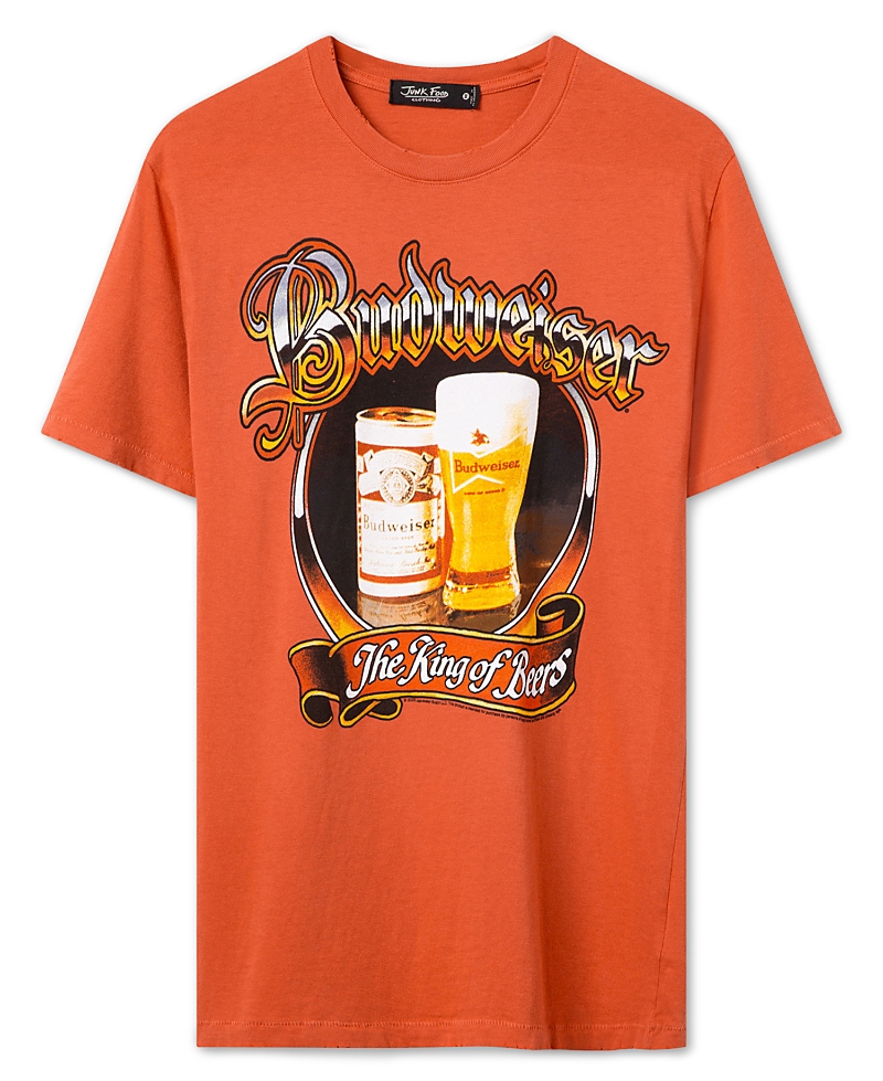 Junk Food Clothing Unisex Budweiser King of Beers Vintage Tee