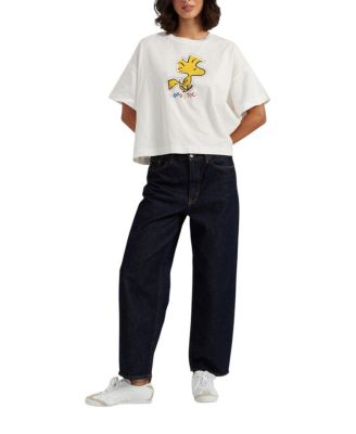  Women's Cotton Woodstock Embroidered T-Shirt