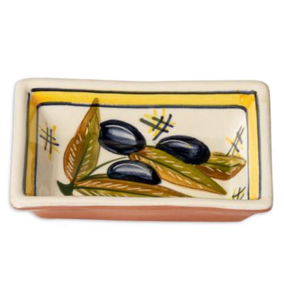 Alentejo Terracotta Hand-Painted Dipping Plate