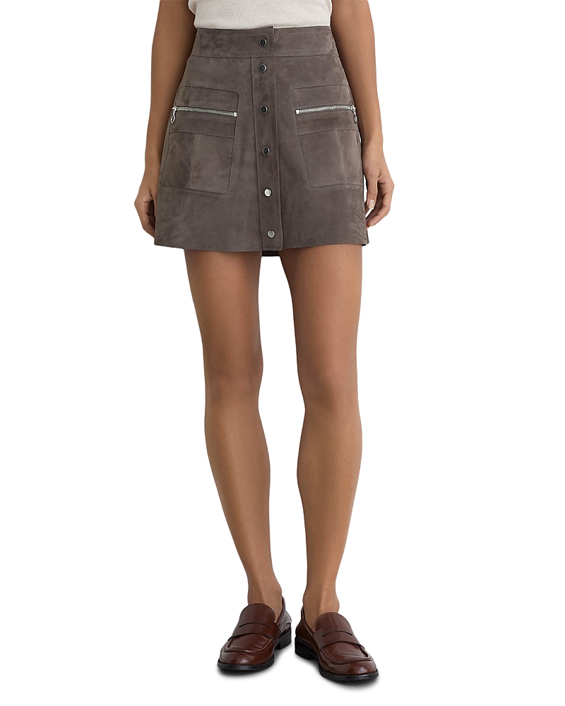 Reiss Tia Suede Mini Skirt