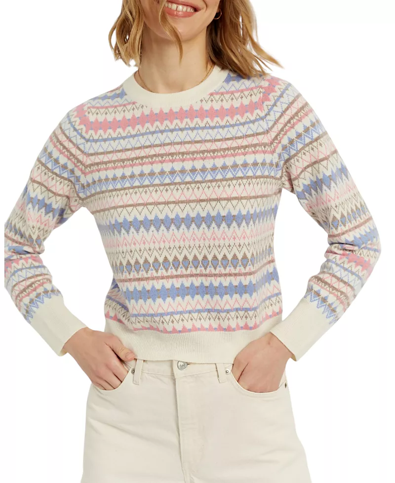 Chinti & Parker Women's Wool-Cashmere Winter Fair Isle Pullover Sweater