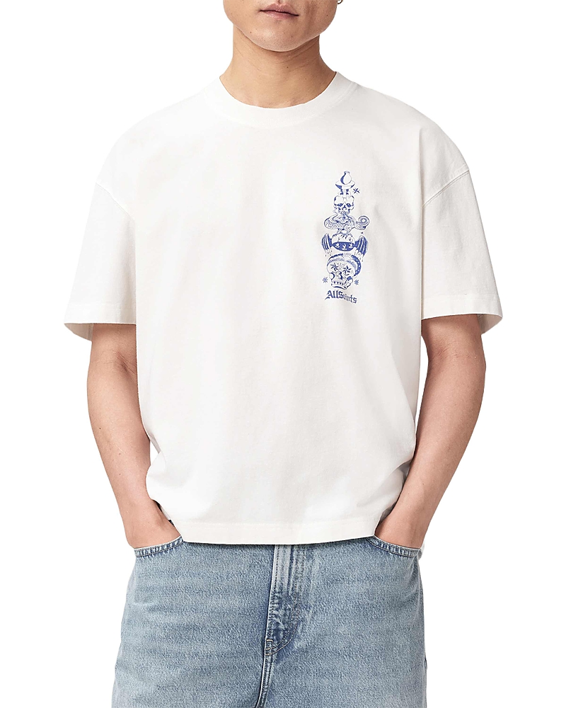 Allsaints Ignis Tattoo Graphics Logo T-Shirt