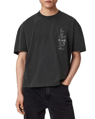 Allsaints Ignis Tattoo Graphics Logo T-Shirt