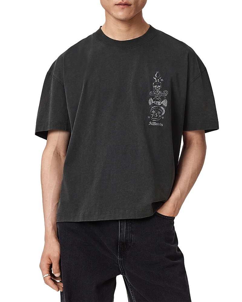 Allsaints Ignis Tattoo Graphics Logo T-Shirt