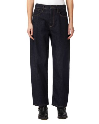 Sadie High Rise Barrel Jeans in Rinse Wash