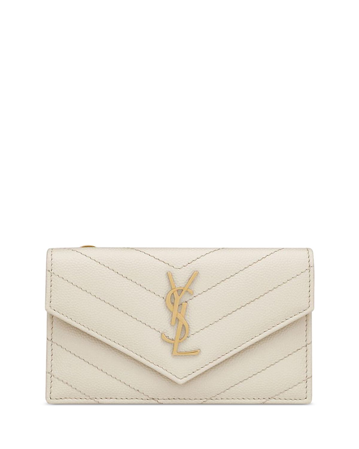 Saint Laurent Cassandre Fragments Flap Card Case