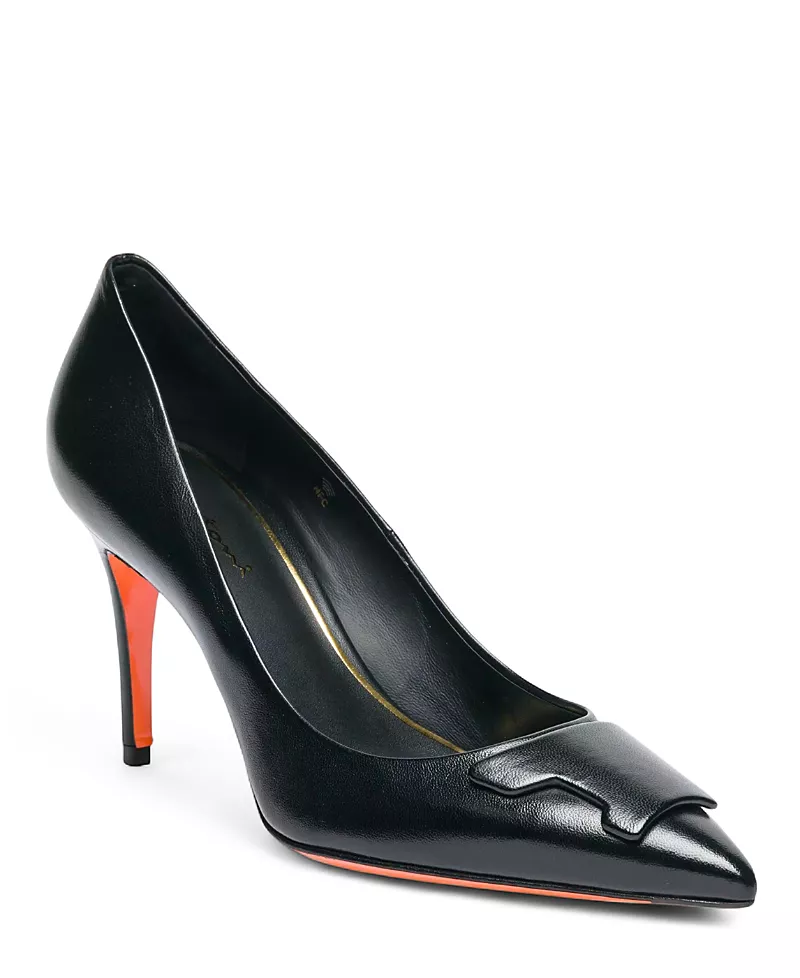 Santoni Women's High-Heel Patent Leather Pumps
