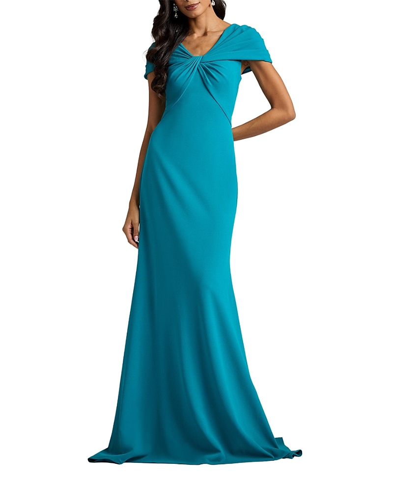 Tadashi Shoji Rafner Twist Neck Gown