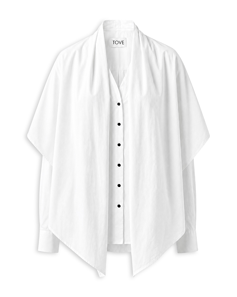 Tove Nia Cotton Poplin Tie Shirt