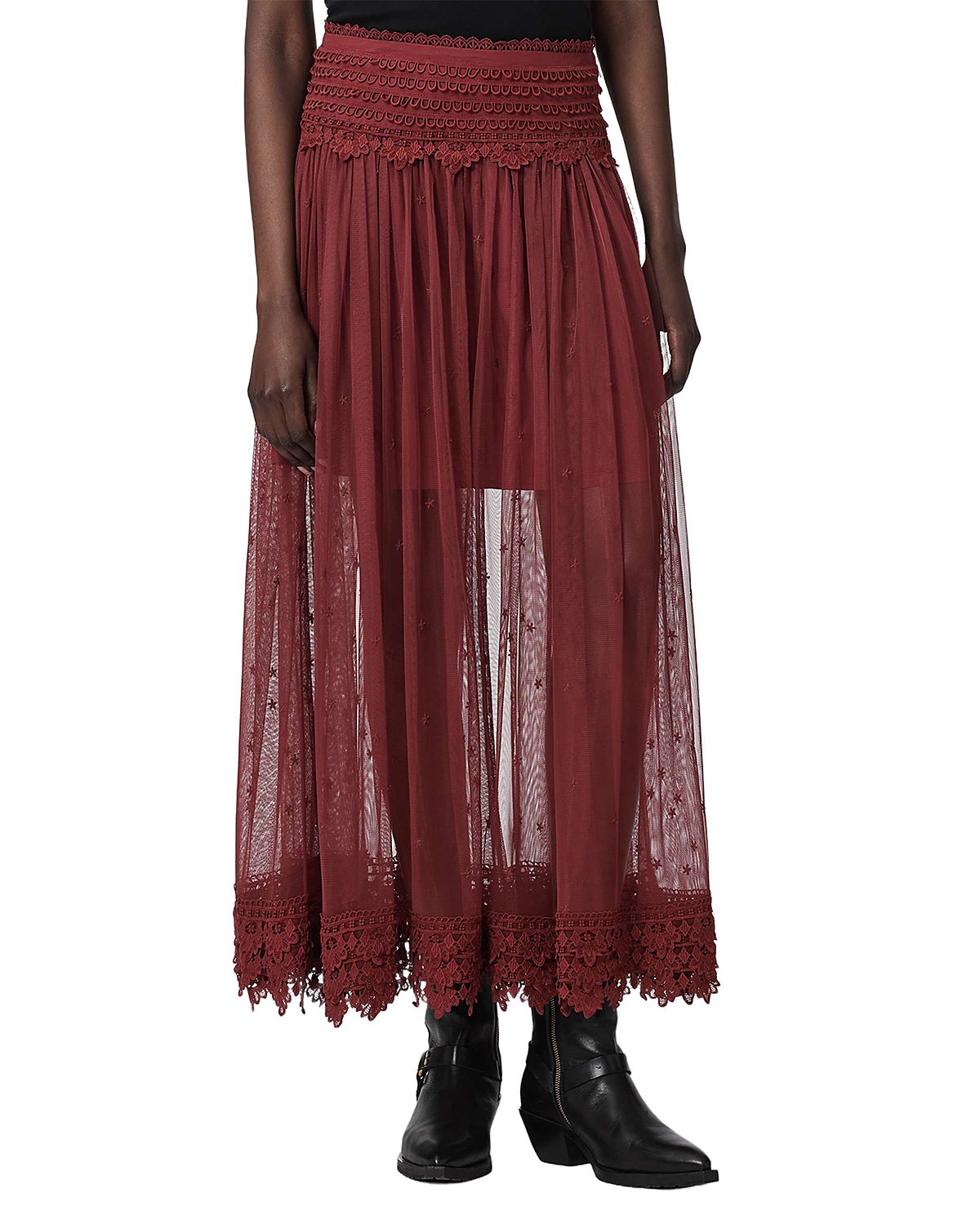Allsaints Trixie Lace Skirt
