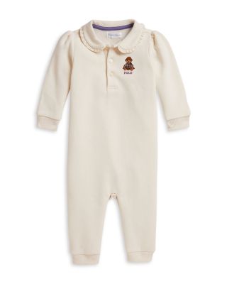 Girls' Polo Bear Fleece Coverall - Baby