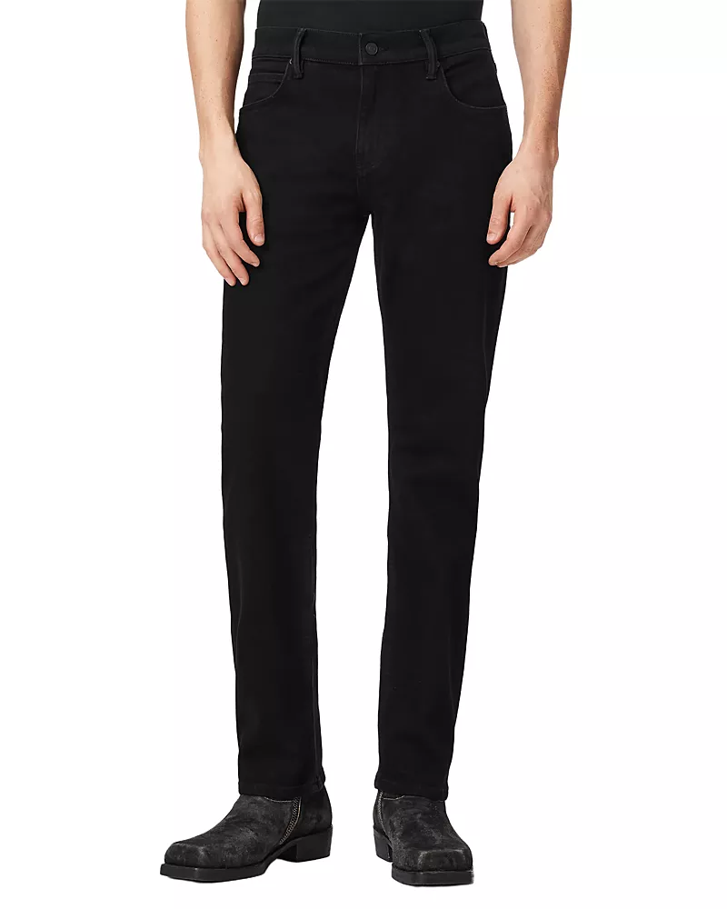 Allsaints Sid Skinny Fit Comfort Jeans in Jet Black