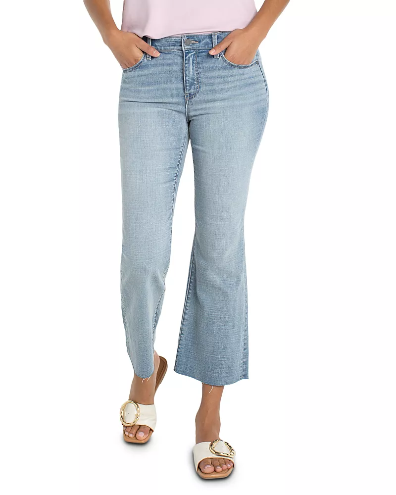 Liverpool Los Angeles Hannah High Rise Cropped Flared Jeans in Temescal