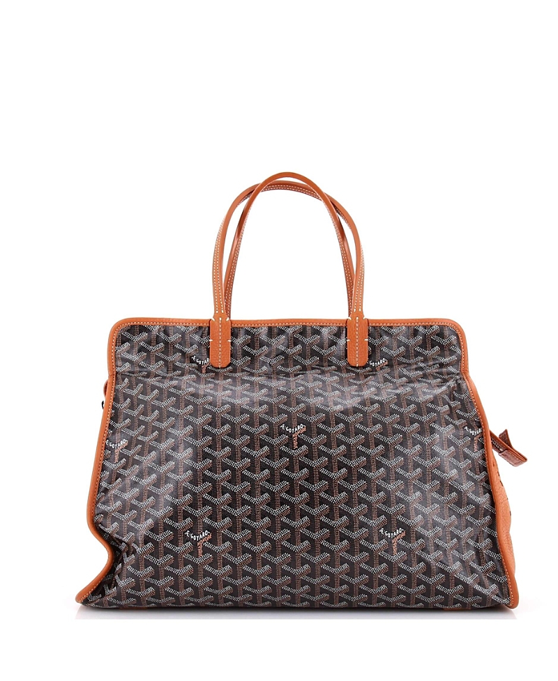 Pre-Owned Goyard Pm Hardy Pet Carrier Coated Canvas