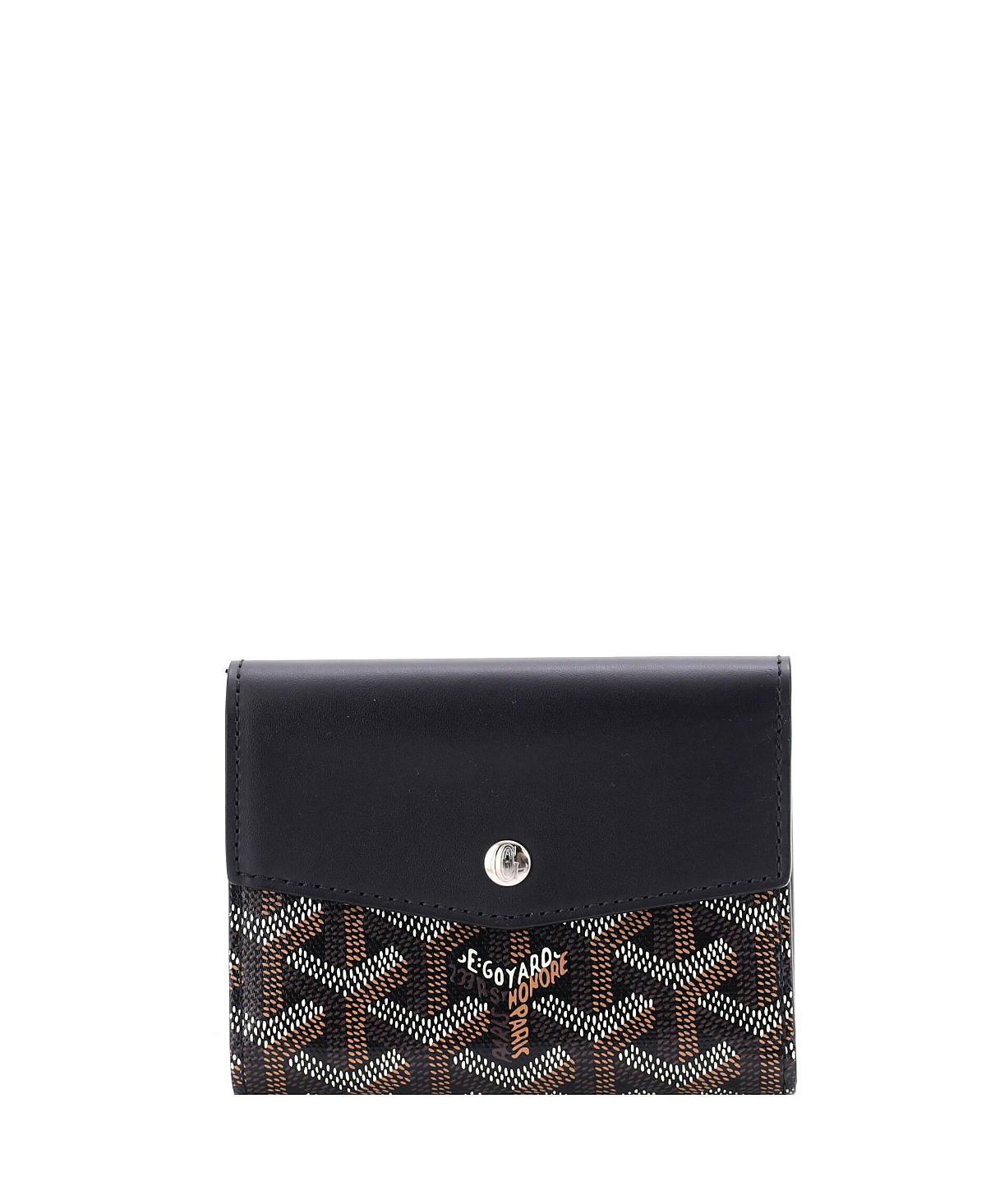Pre-Owned Goyard Compact Saint Gabriel Wallet Coated Canvas and Leather