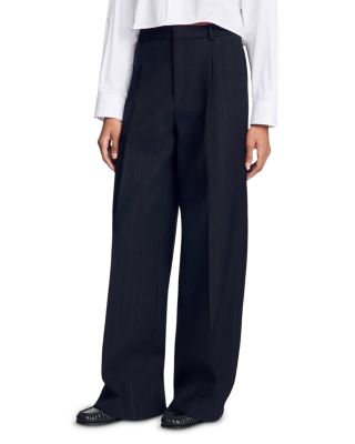 Striped Wide Leg Pants 