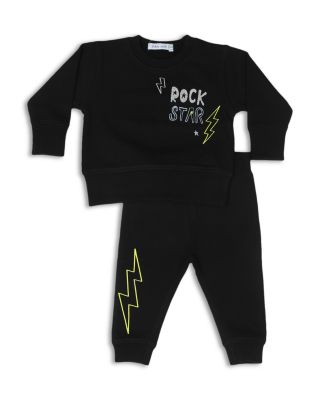 Boys' Rock Doodles Embroidered Details French Terry Top & Pants Set - Little Kid