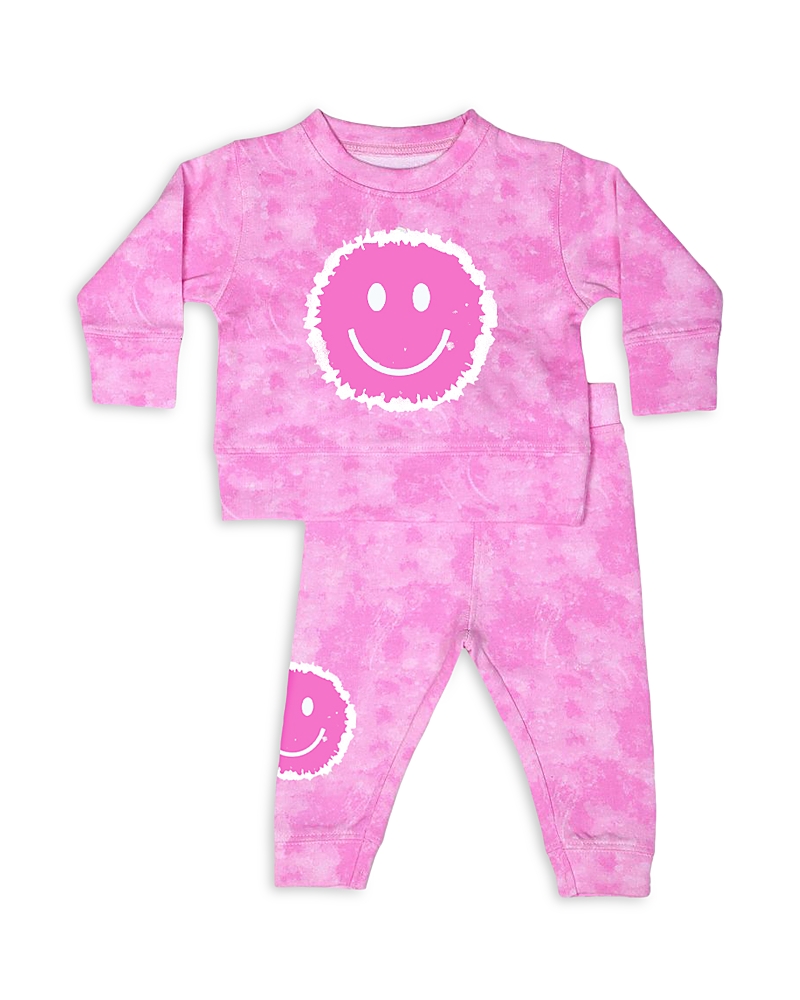 Little Mish Girls' Tie Dyed Top & Pants Set - Toddler