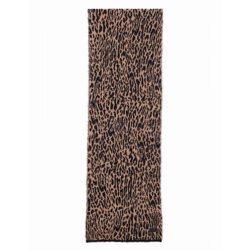 Saint Laurent Leopard Scarf