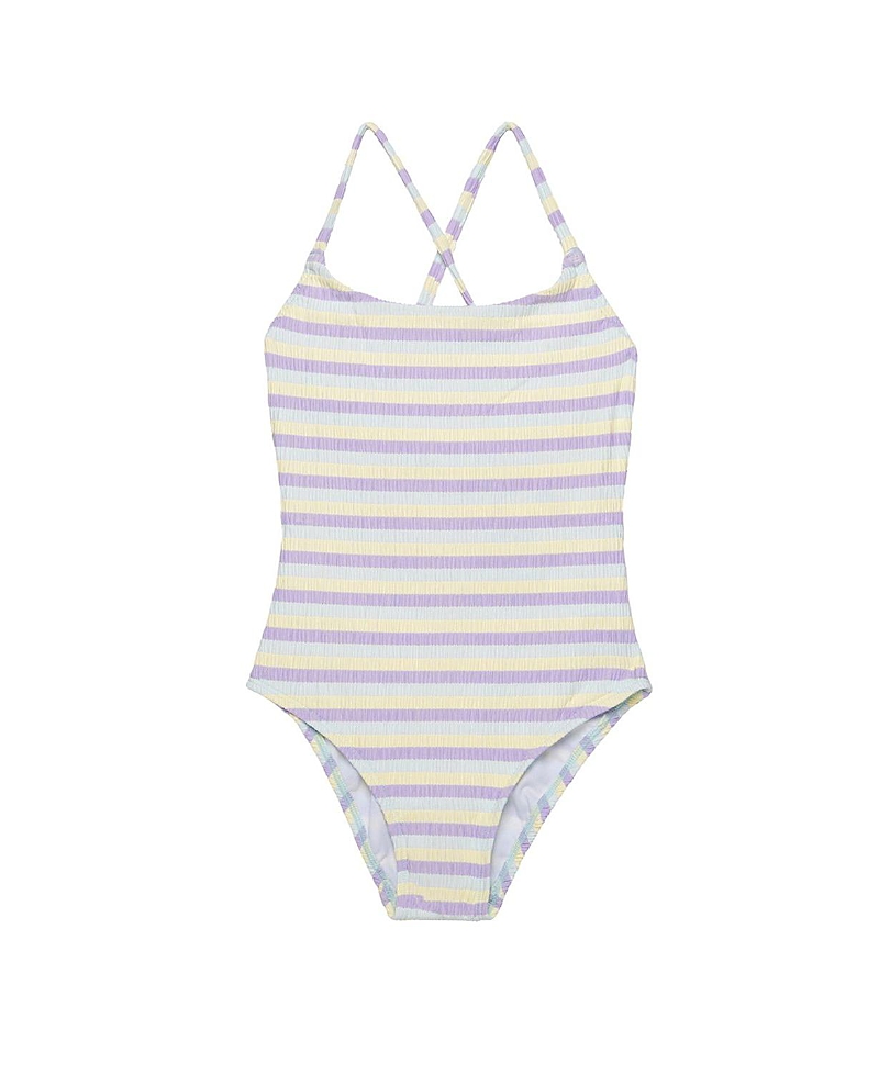 Gottex Kids Girls' Lollipop Textured Criss Cross Back Adjustable One Piece - Little Kid, Big Kid